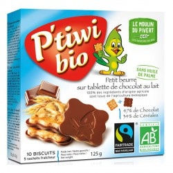 P'titwy chocolat au lait MH 125g P'titwy chocolat au lait MH 125g