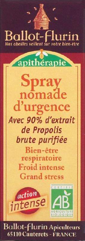 Spray nomade d'urgence propolis 15ml Spray nomade d'urgence propolis 15ml