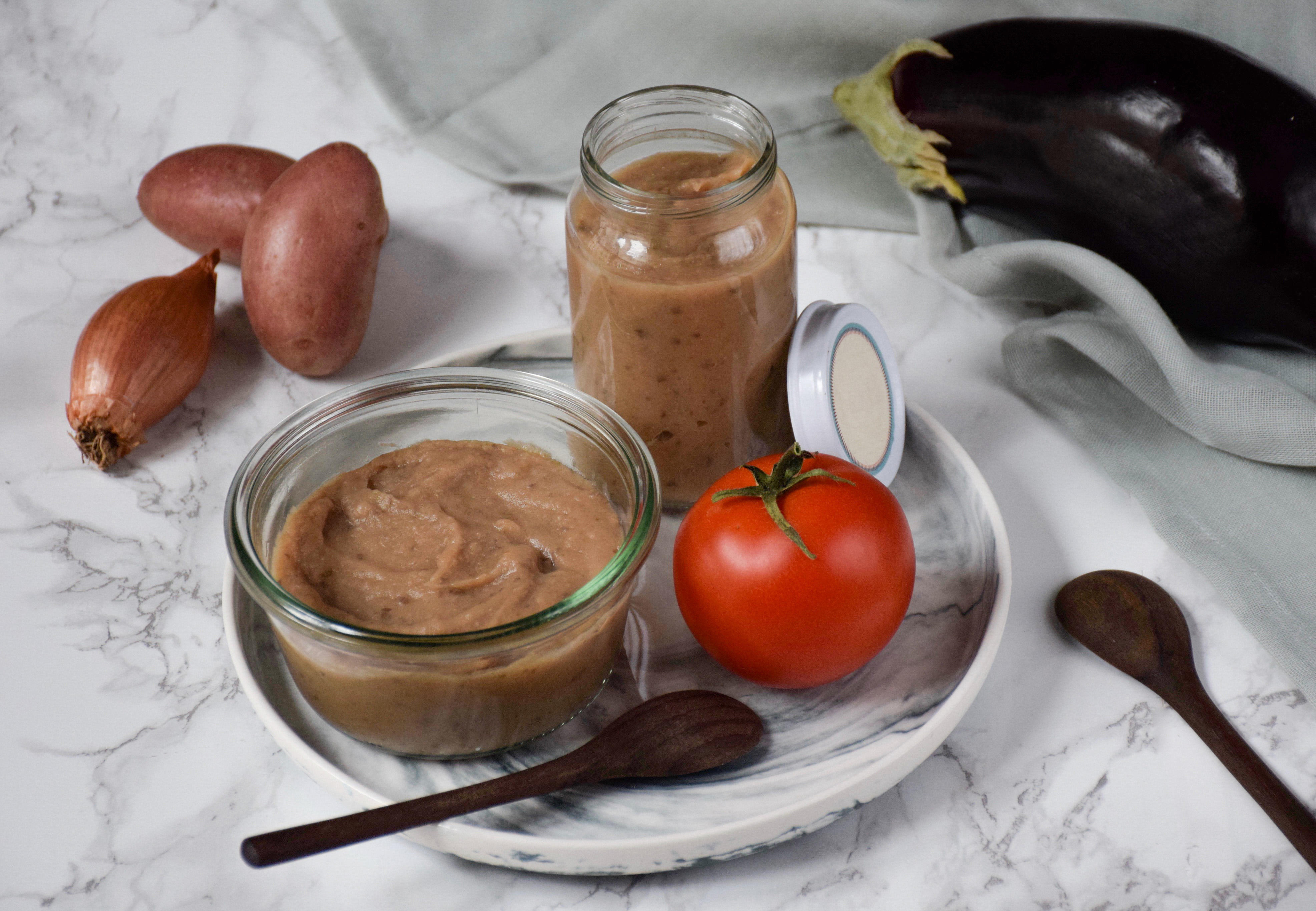 Recette Bio De Puree Aubergine Tomates