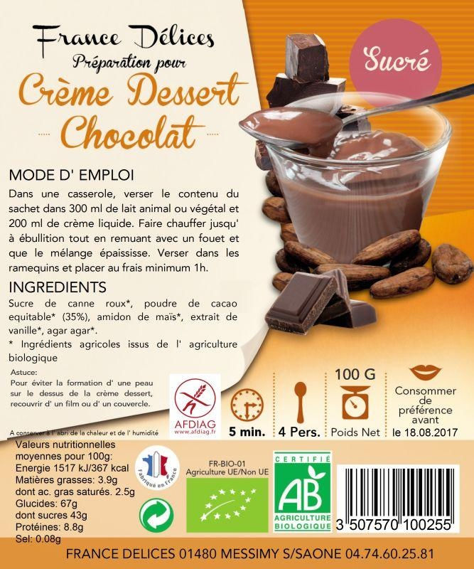 Préparation crème vanille 90g Préparation crème vanille 90g